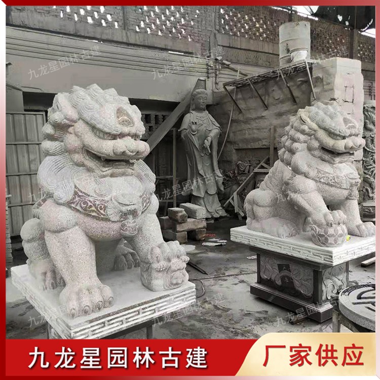 門(mén)口石雕獅子圖片